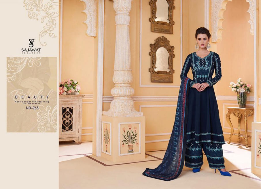 Sarthi Vol-9 Muslin Semi-Stitch Salwar Suits Set Sarthi Vol-9 Muslin Semi-Stitch Salwar Suits Set